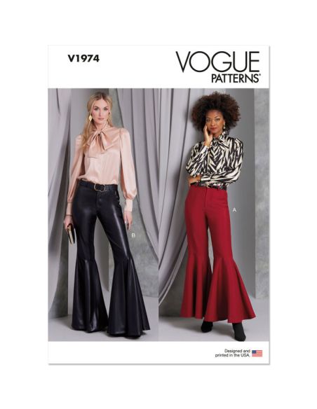 Patron Vogue 1974 U5 - Pantalons évasé