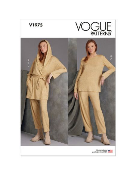 Patron Vogue 1975 A - Veste ample