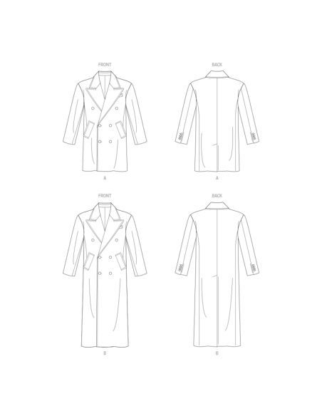 Patron Vogue 1976 AA - Manteau doublé