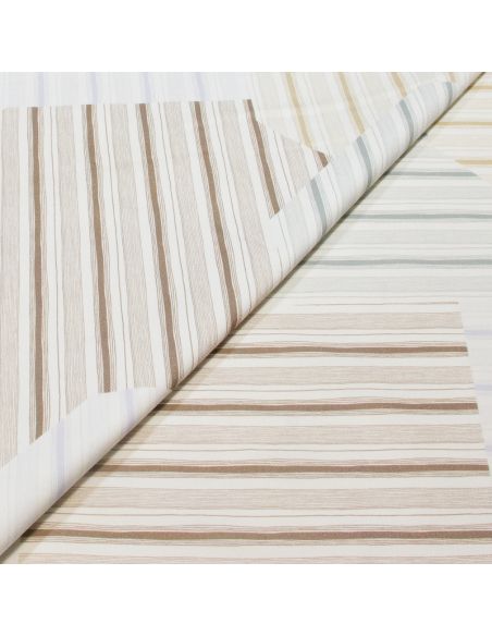 Gabardine coton & élasthanne - Rayures Sérénité