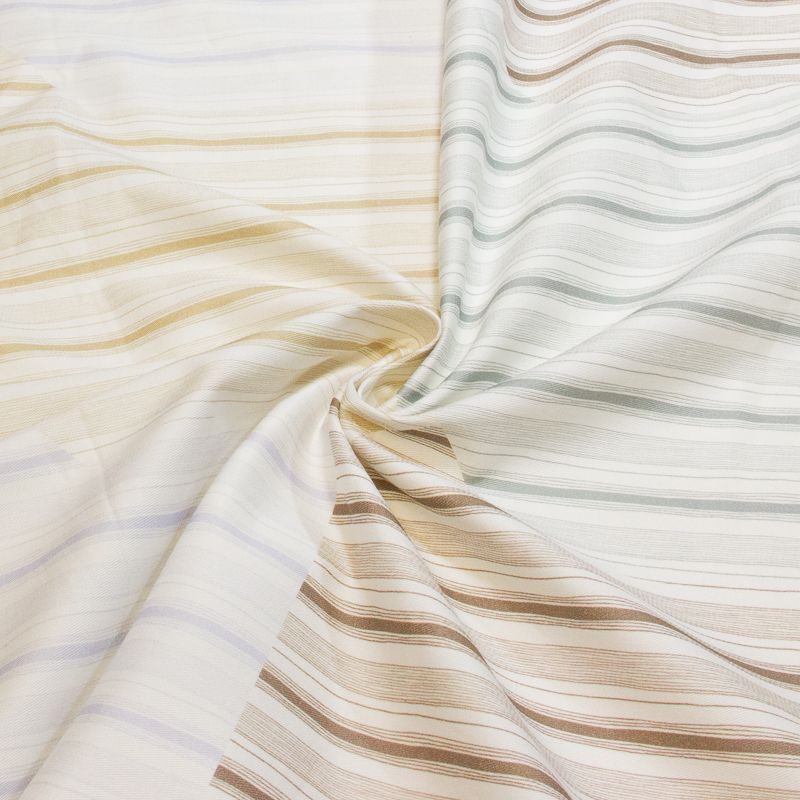 Gabardine coton & élasthanne - Rayures Sérénité