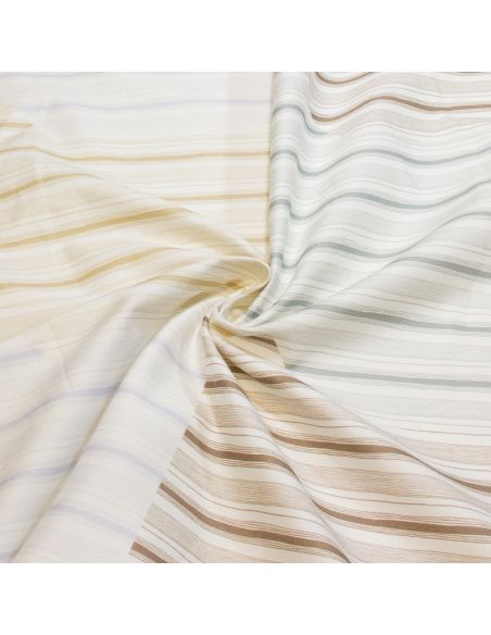 Gabardine coton & élasthanne - Rayures Sérénité