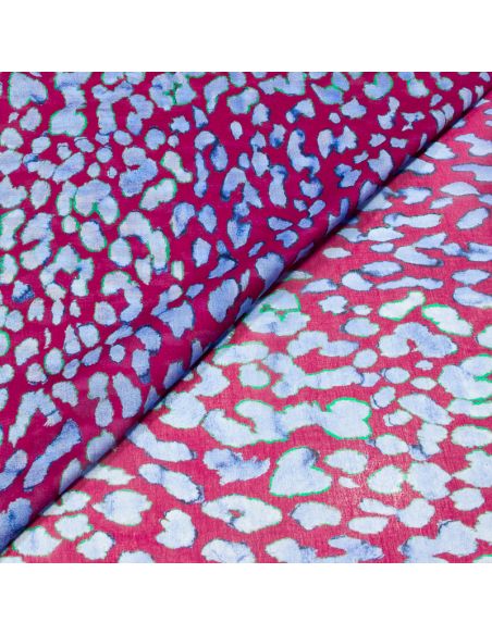 Voile 100% coton - Festivité Léopard