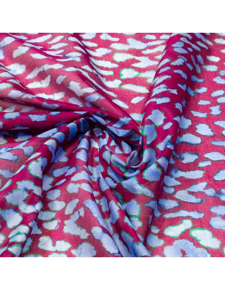 Voile 100% coton - Festivité Léopard