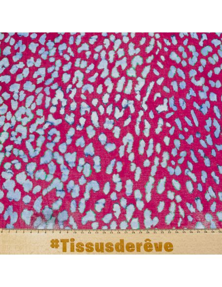 Voile 100% coton - Festivité Léopard