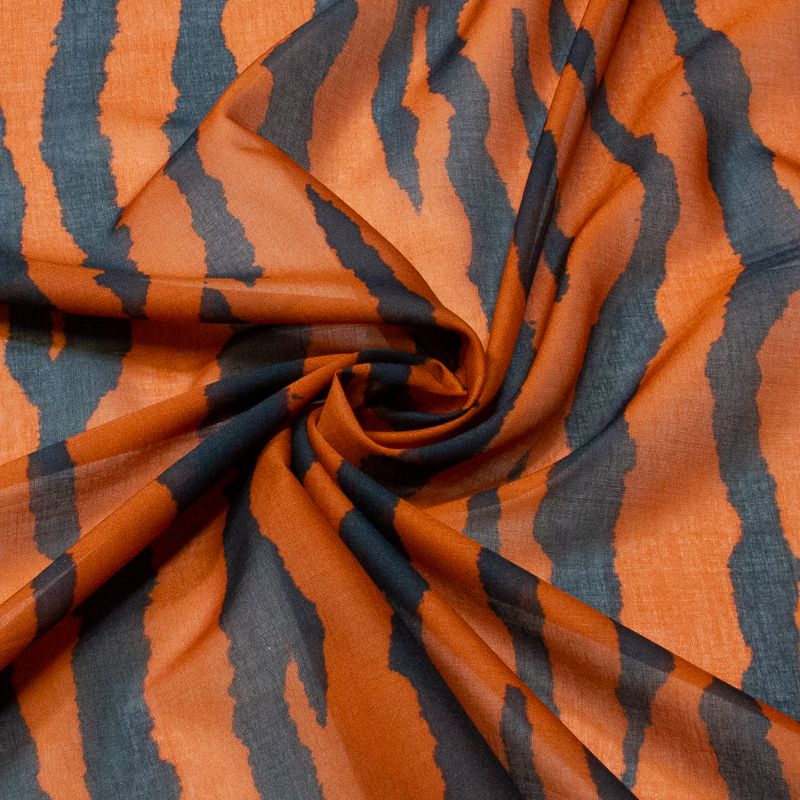 Voile 100% coton - Empreinte Faune