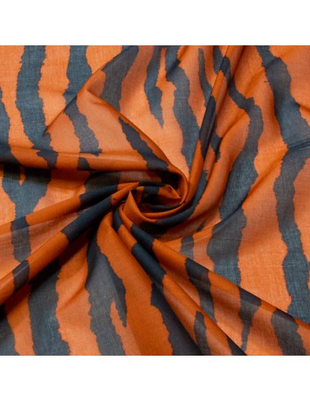 Voile 100% coton - Empreinte Faune