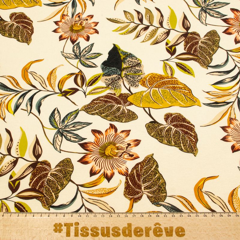 Jersey viscose - Jardin d'Automne