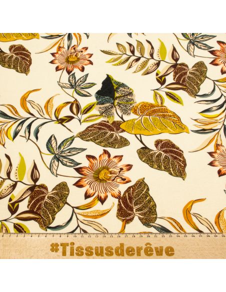 Jersey viscose - Jardin d'Automne