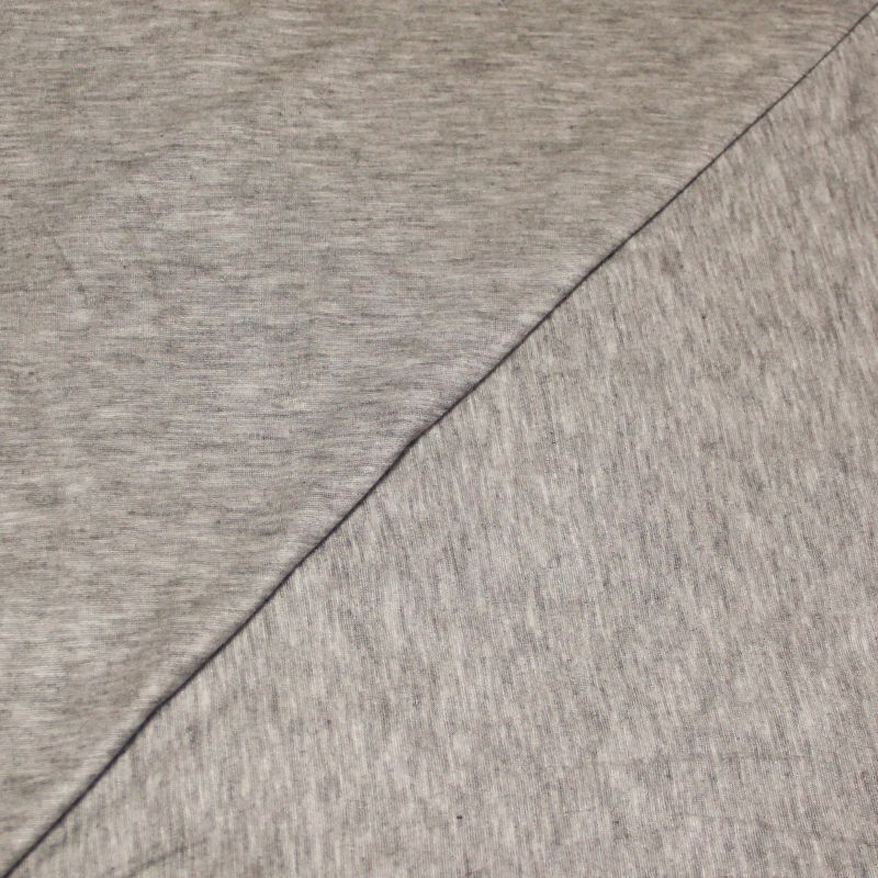 Jersey contre cousu cachemire & coton - Gris & blanc