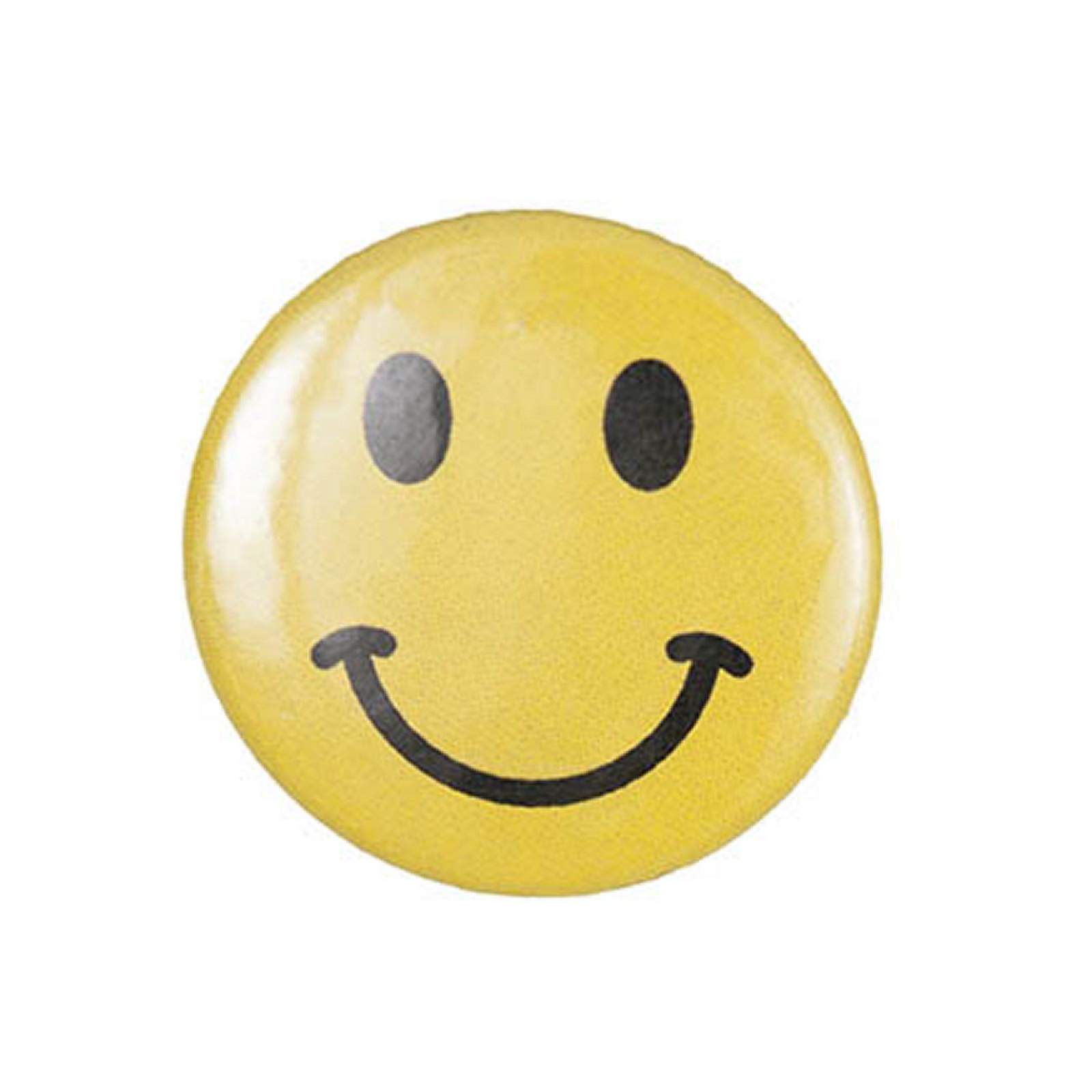 Badge smiley jaune
