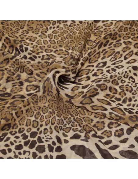 Mousseline crinckle - Éclat félin