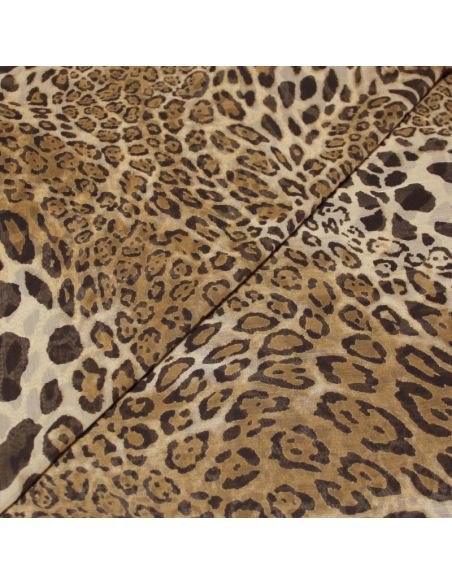 Mousseline crinckle - Éclat félin