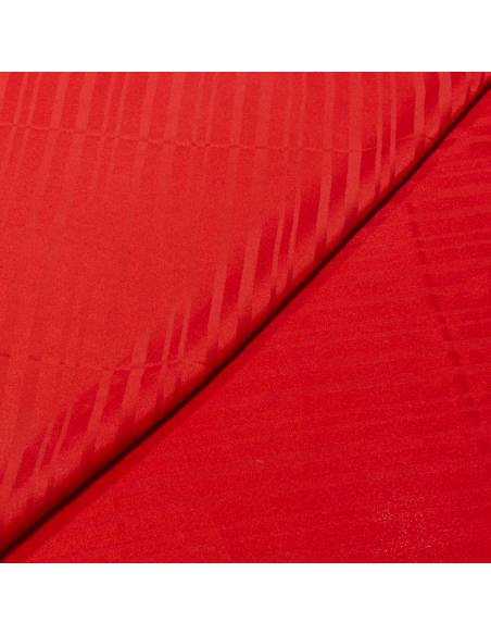 Crêpe bande satin - Rouge