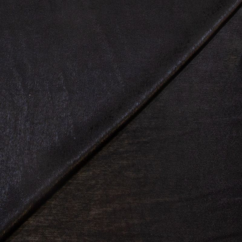 Satin 100% polyester irisé - Noir