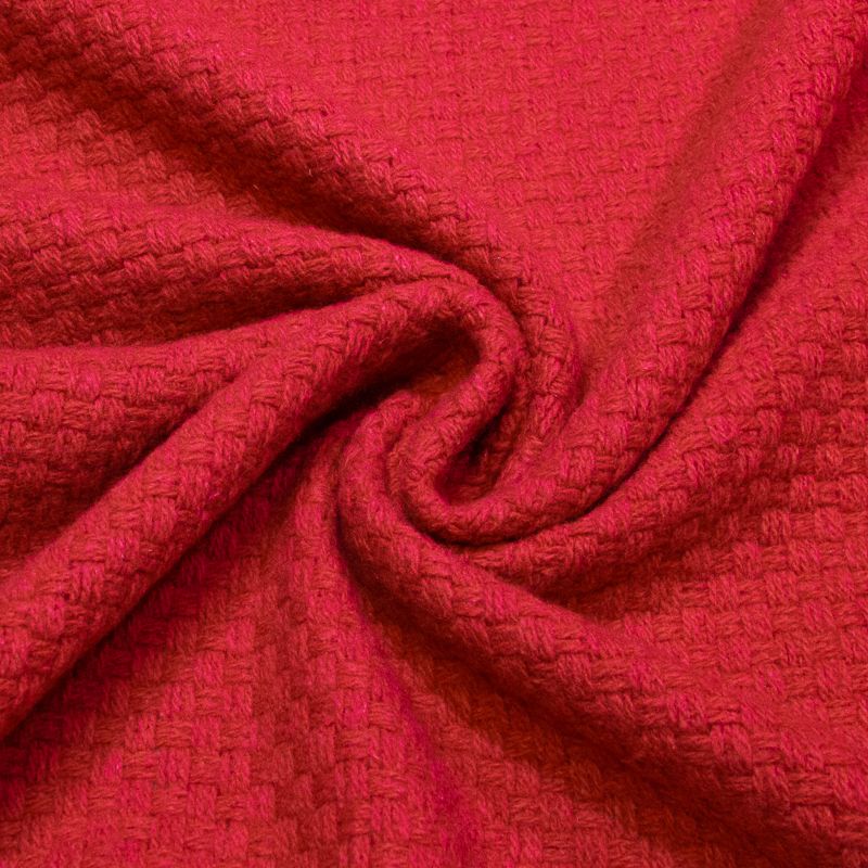 Natté de laine - Rouge