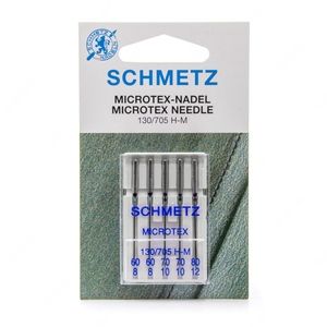 Aiguilles machine SCHMETZ microtex taille 60 - 80