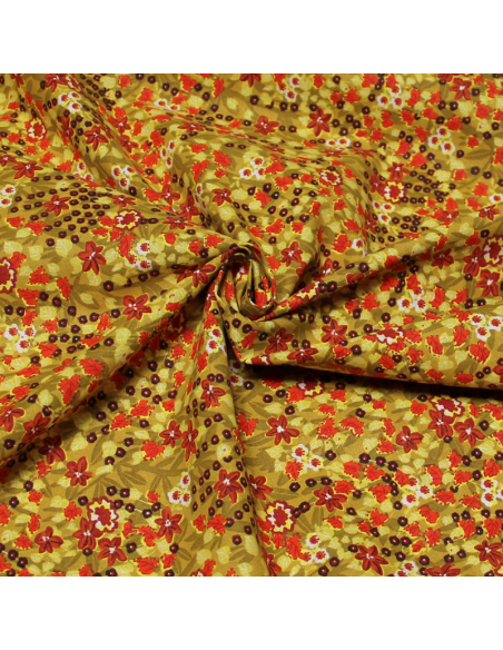 Cretonne 100% coton - Jardin d'automne