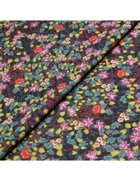 Cretonne 100% coton - Jardin Nocturne