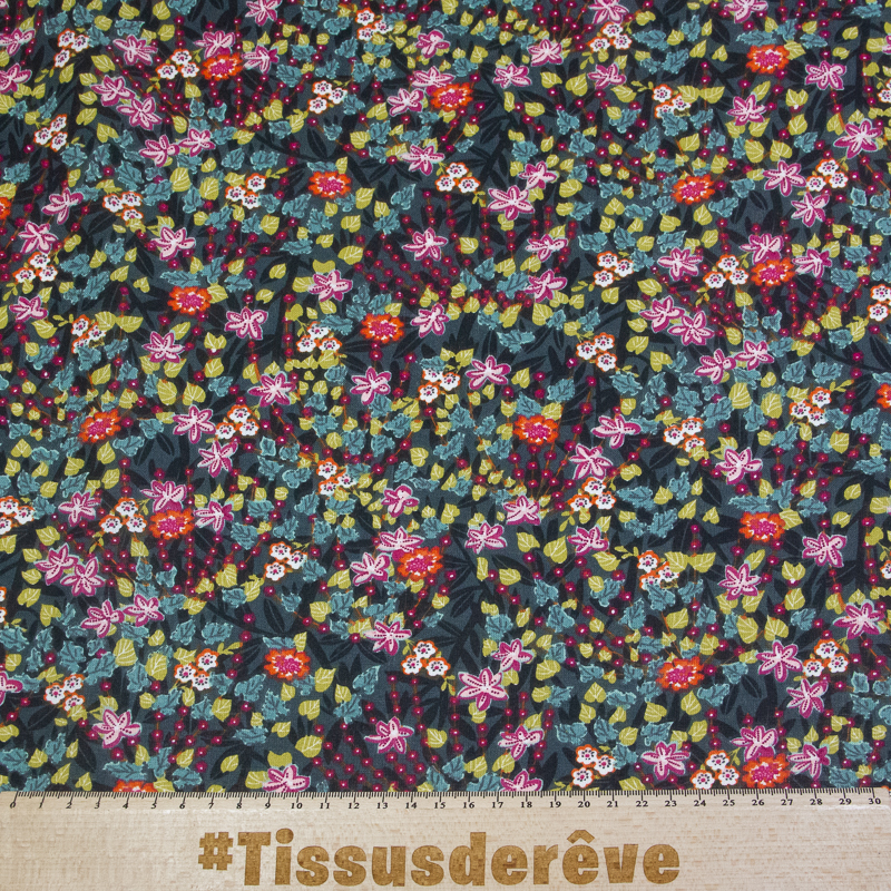 Cretonne 100% coton - Jardin Nocturne