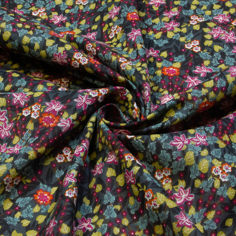 Cretonne 100% coton - Jardin Nocturne