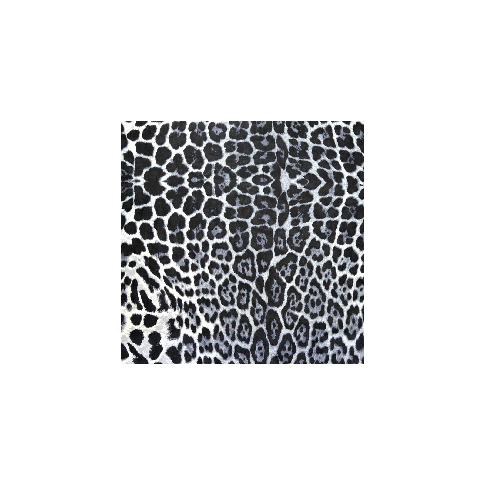 Tissu Mousseline de Soie imprimé léopard noir