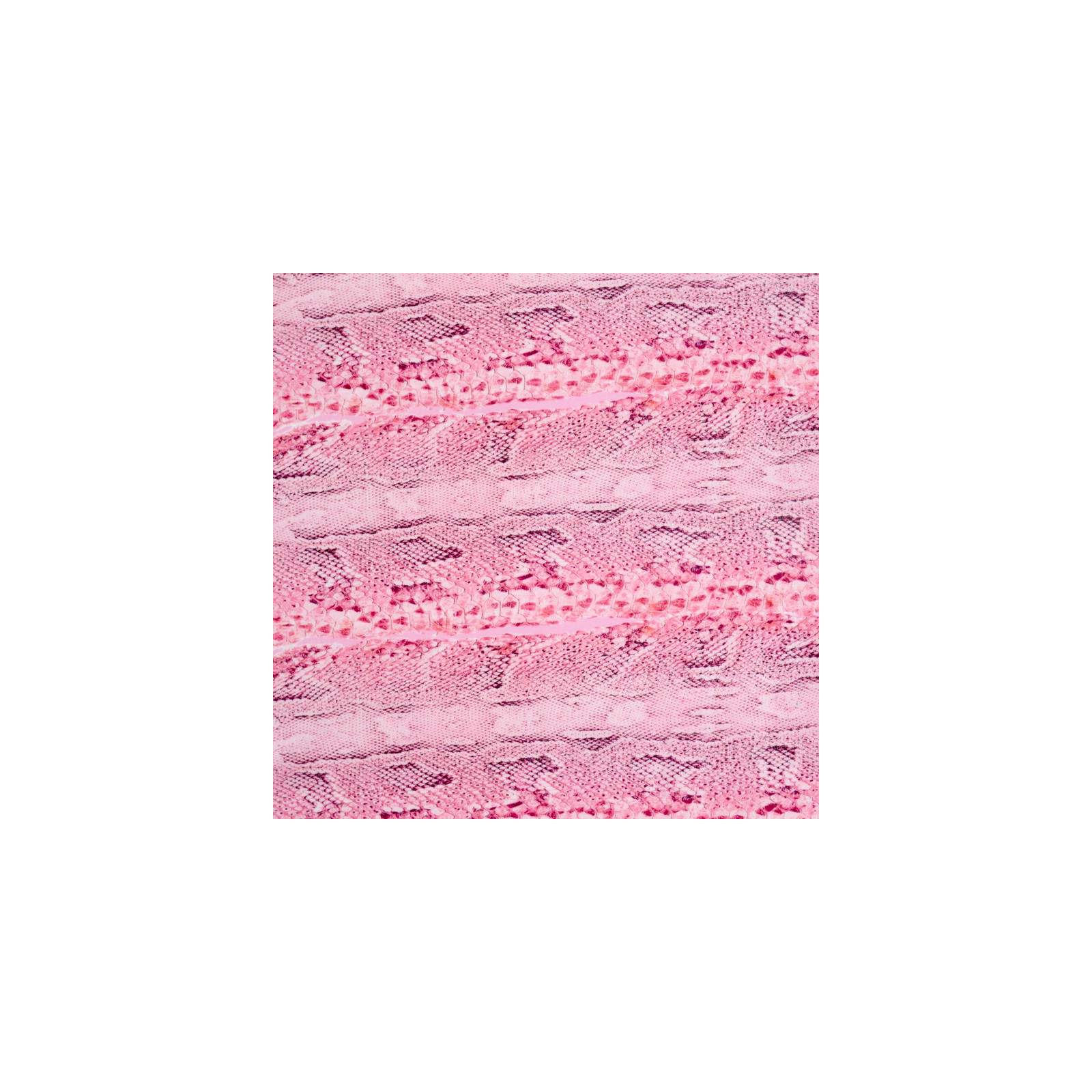 Tissu crêpe de chine soie imprimé serpent rose