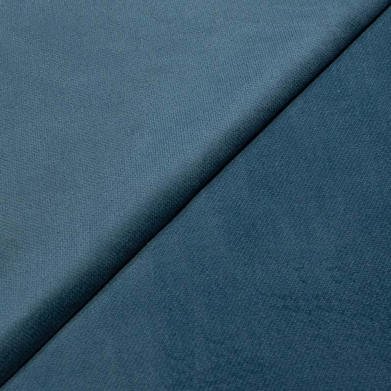 Velours ras coton & élasthanne - Bleu canard