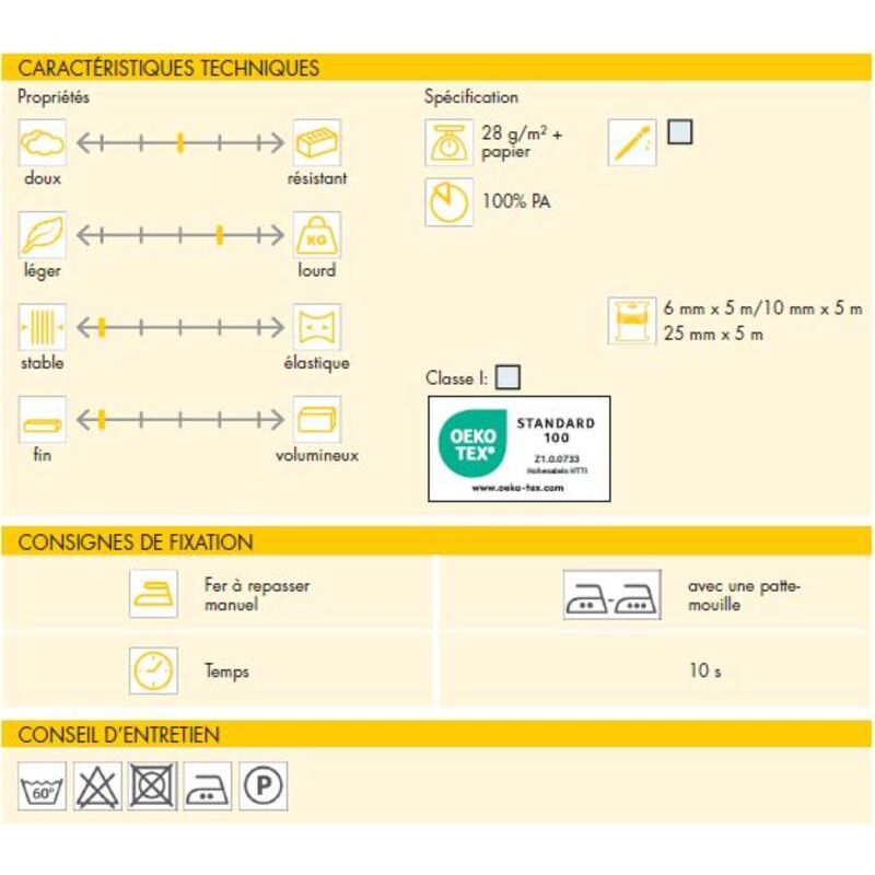 Voile thermocollant Vliesofix T10