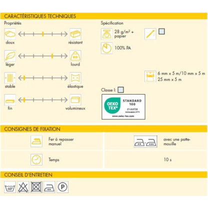 Voile thermocollant Vliesofix T25 2