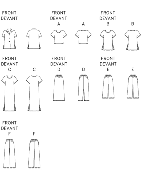 Patron Butterick 3039/16W - Ensemble polyvalent