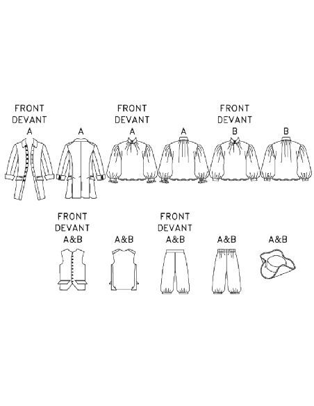 copy of Patron Butterick 3039/28W- Ensemble polyvalent