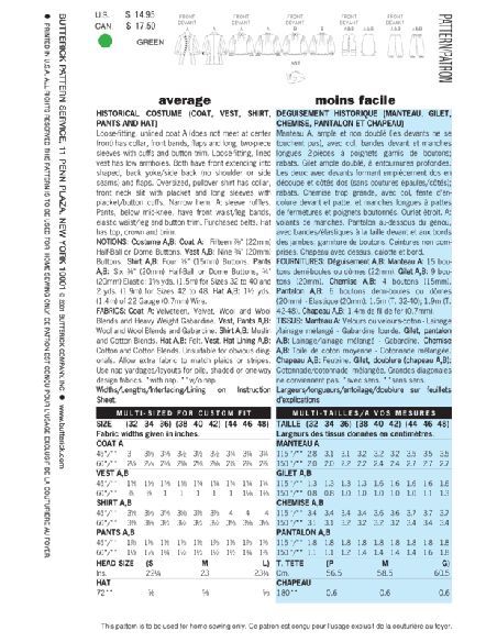 copy of Patron Butterick 3039/28W- Ensemble polyvalent