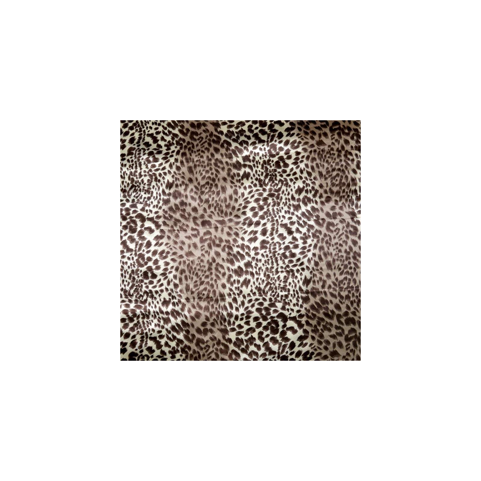 Tissu Satin de Soie imprimé léopard noir
