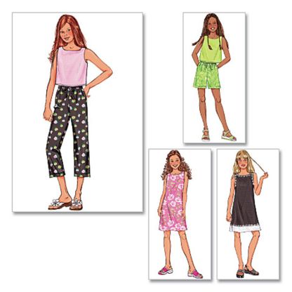 Patron Butterick 3860/7 - Haut, robe, short et pantalon 2