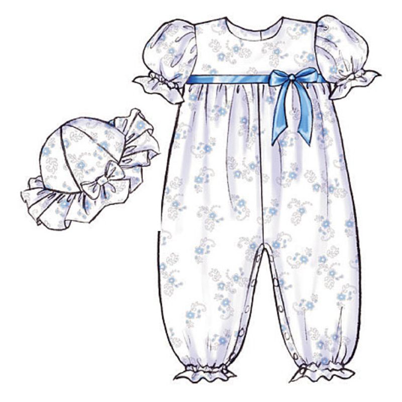 Patron Butterick 4110/OSZ - Robe, culotte, combinaison et chapeau