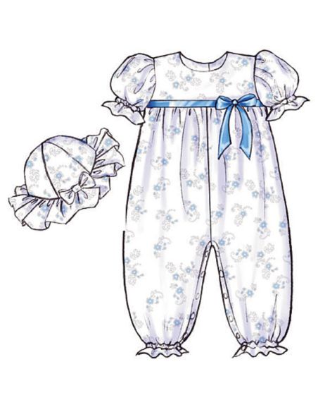 Patron Butterick 4110/OSZ - Robe, culotte, combinaison et chapeau