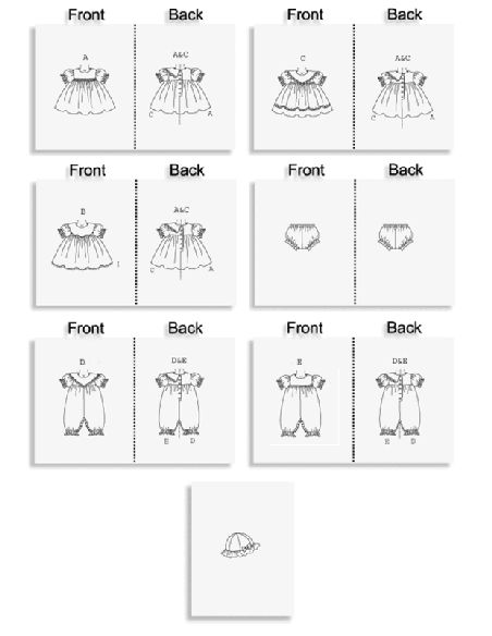 Patron Butterick 4110/OSZ - Robe, culotte, combinaison et chapeau