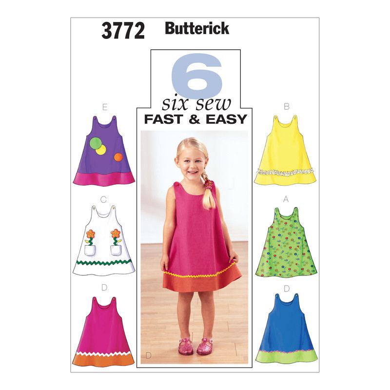 Patron Butterick 3772/1 - Robe enfant