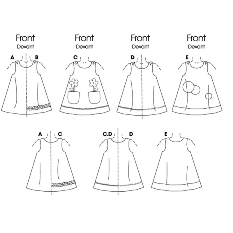 Patron Butterick 3772/1 - Robe enfant