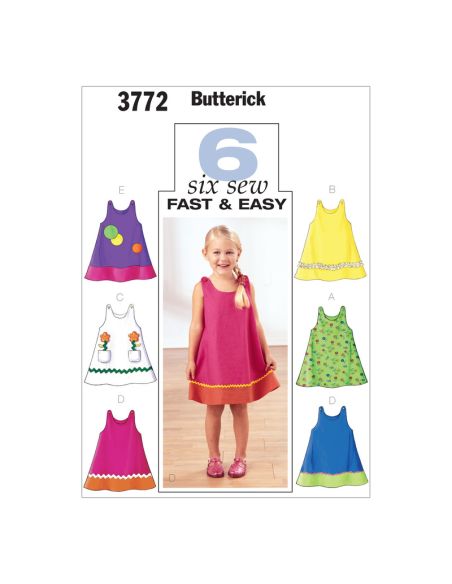 Patron Butterick 3772/1 - Robe enfant