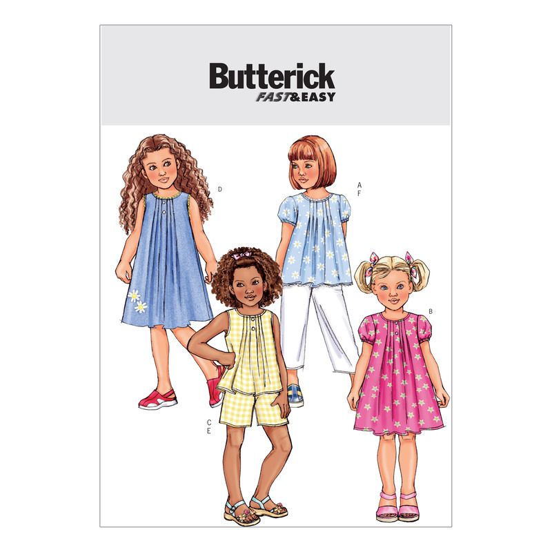 Patron Butterick 4176/2 - Haut, robe, short et pantalon