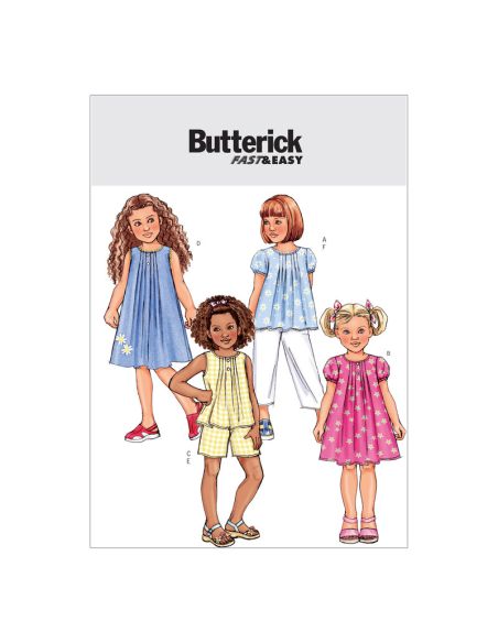 Patron Butterick 4176/2 - Haut, robe, short et pantalon
