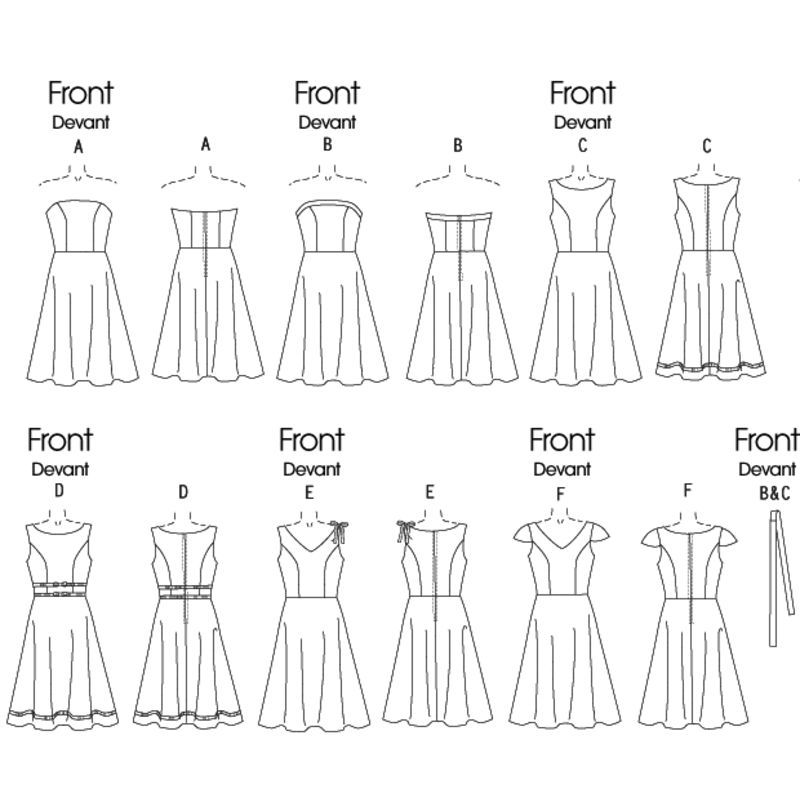 Patron Butterick 4443/BB - Robe