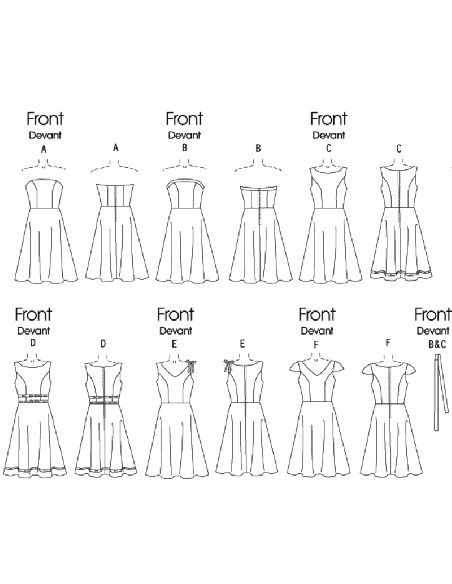Patron Butterick 4443/BB - Robe