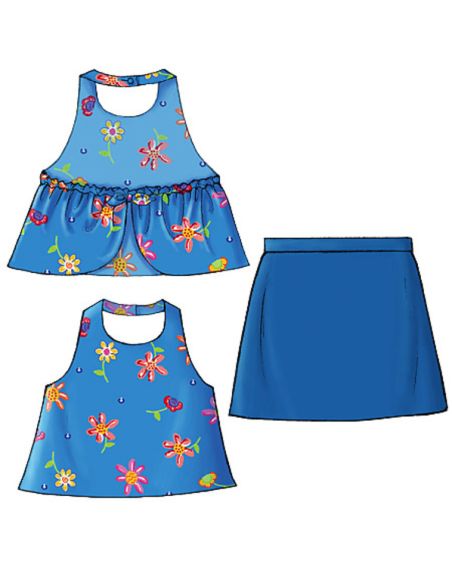 Patron Butterick 4503/CDD - Haut, jupe et short