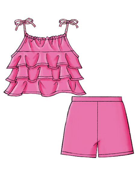 Patron Butterick 4503/CDD - Haut, jupe et short