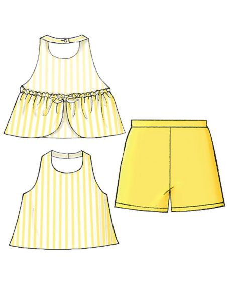 Patron Butterick 4503/CDD - Haut, jupe et short