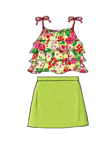 Patron Butterick 4503/CDD - Haut, jupe et short