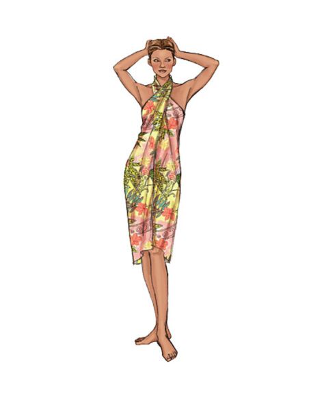 Patron Butterick 4526/AA - Maillot de bain et paréo